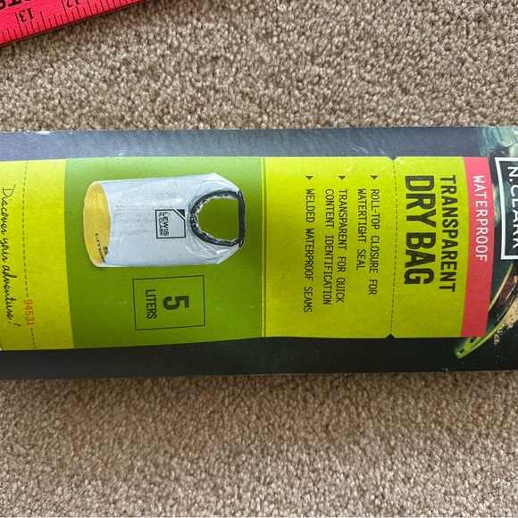 Lewis N Clark Transparent Waterproof Dry Bag NIB - Picture 4 of 5